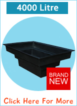 Large Garden Pond 4000L Black